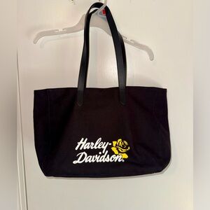 Harley-Davidson Black and Yellow Tote